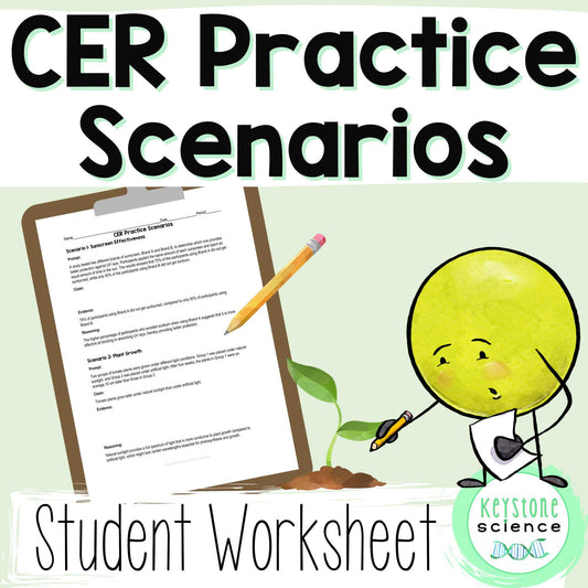Practice Writing Claim Evidence & Reasoning CER with Real World Scenarios