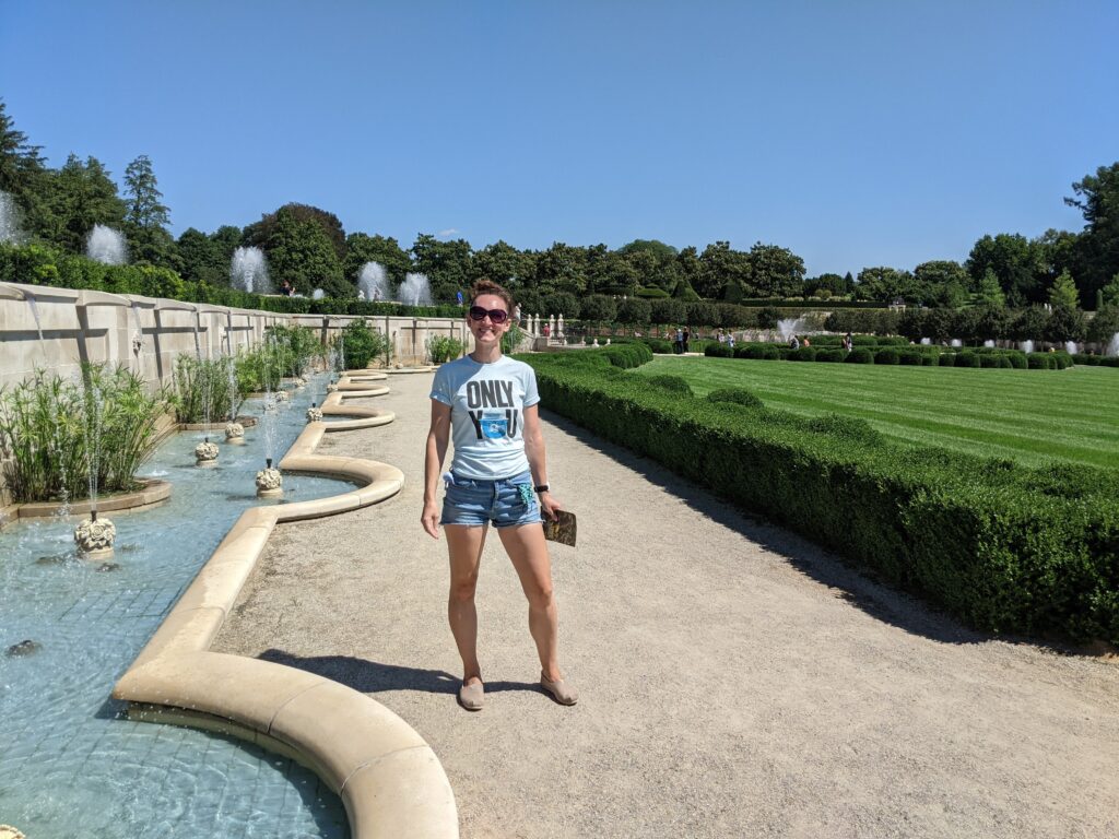 Alyse in the botanical center
