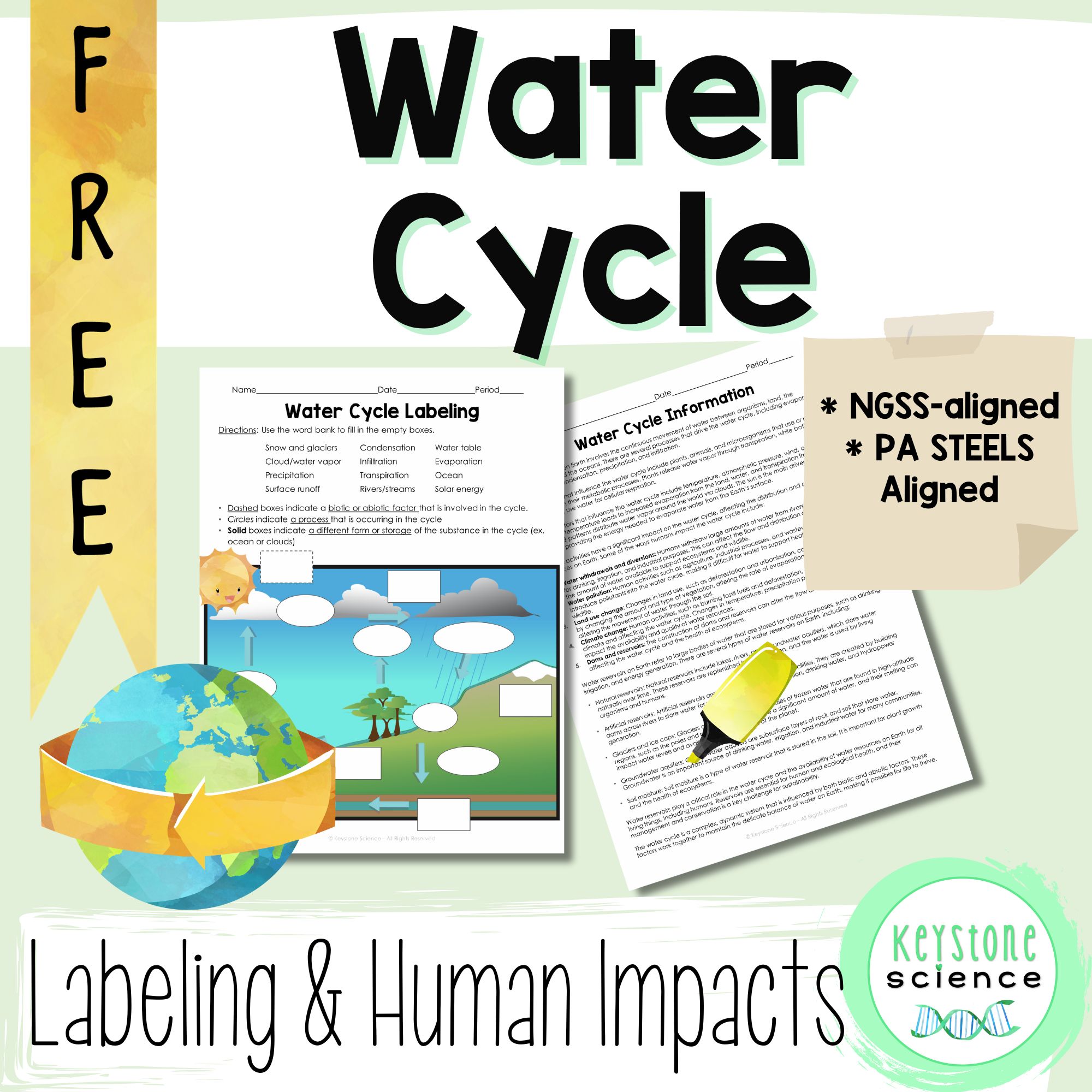 water cycle freebie