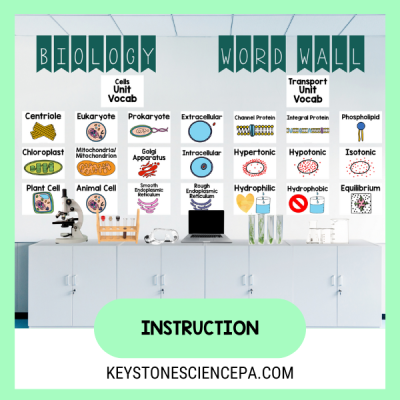 a classroom with white cabinets and white signs hanging on the wall illustrating how to set up a word wall
